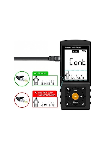 Novacom Nvc-lt200 3'' Lcd Ekranlı Tdr Metraj - Pse Voltaj - Network Kablo Test Cihazı