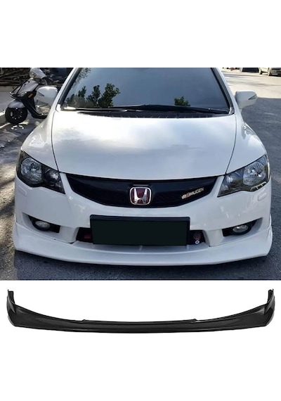 Honda Civic Fd6 Makyajlı Kasa Typer Ön Ek Karlık Plastik Mat Siyah 2009 2010 2011 2012 Karlık+bodykit+ek