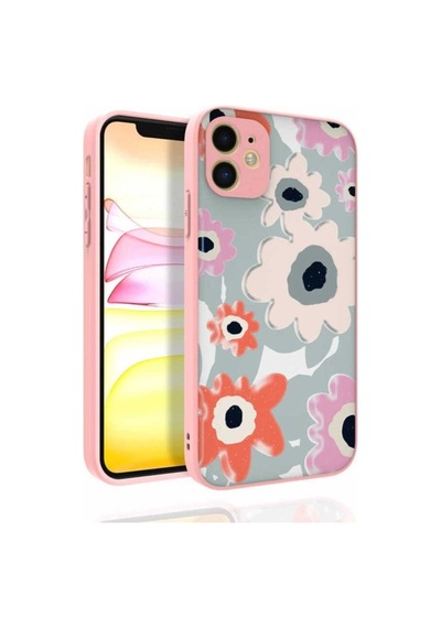 Apple Uyumlu iPhone 11 Kılıf Desenli Kamera Korumalı Parlak Zore Nora Kapak NO5