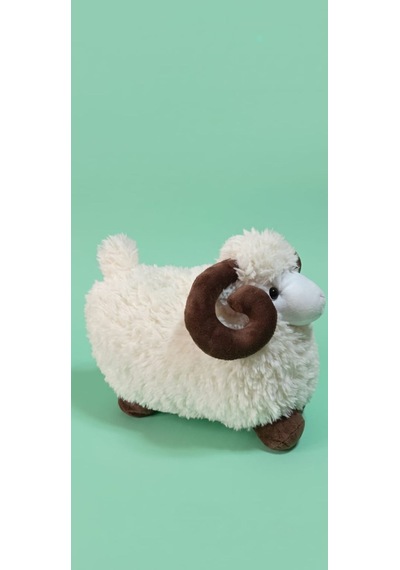 Peluş Kuzu 30 Cm Krem-kahverengi