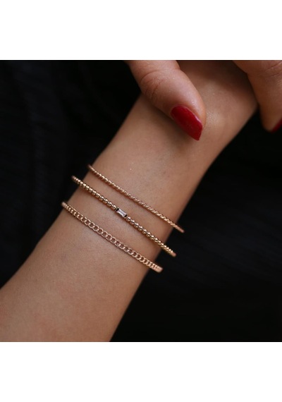 Bygoldenhouse Burgu Bileklik Pembe Altın