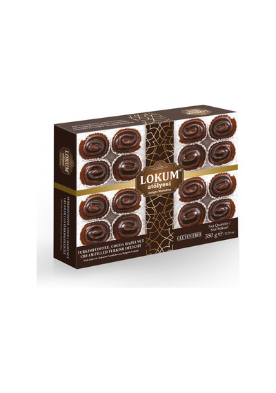 Türk Kahveli, Kakaolu Fındık Krema Dolgulu Lokum 350g