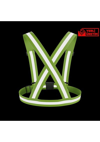Reflektörlü Yelek - Motosiklet, Bisiklet Ve Scooter Fosfor Yeşil L - XL