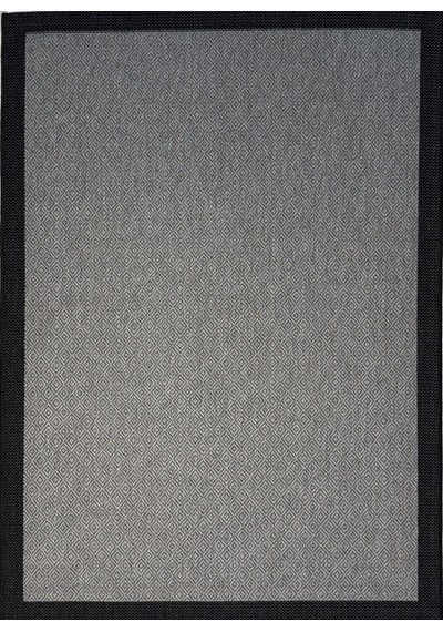 Mess Modern Dekoratif Yumuşak Dokulu Sisal Halı 3946 Antrasit Siyah Çok Renkli