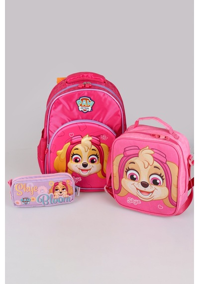 Dekomus İle Yeni Sezon Lisanslı Paw Patrol Okulda Macera Koleksiyonu Okul,termoslu Beslenme Ve Kalem Çantası Okul Seti Açık Gri