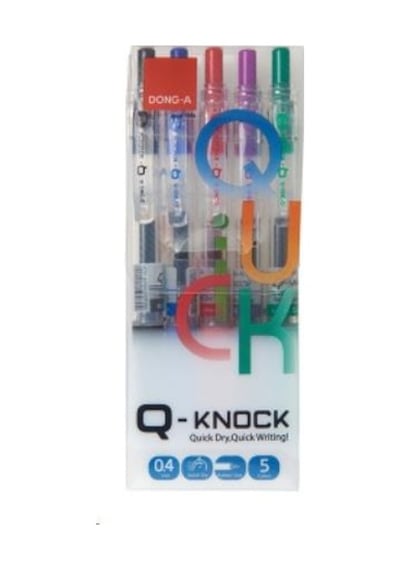 Dong A 5 Renk Q-knock 04 Mm Jel Kalem Seti