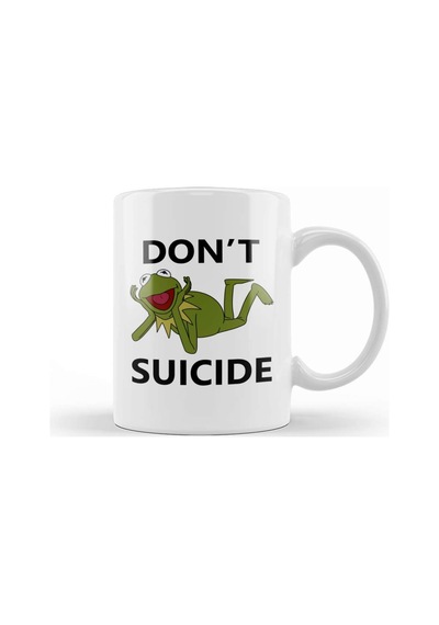 Meme Don't Kermit Suicide Kupa Bardak Porselen Karışık
