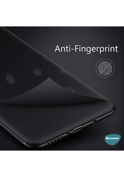 Matte Silicone Infinix Hot 12 İçin Kılıf Siyah Hot 12 İle Uyumlu Kılıf - Siyah