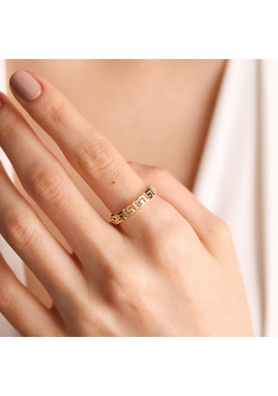 14K Altın Grek Yüzük Vintage 529242058