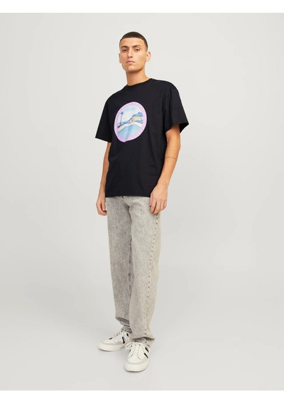 Jack & Jones Jack&jones Erkek T-shirt 12253679 Siyah