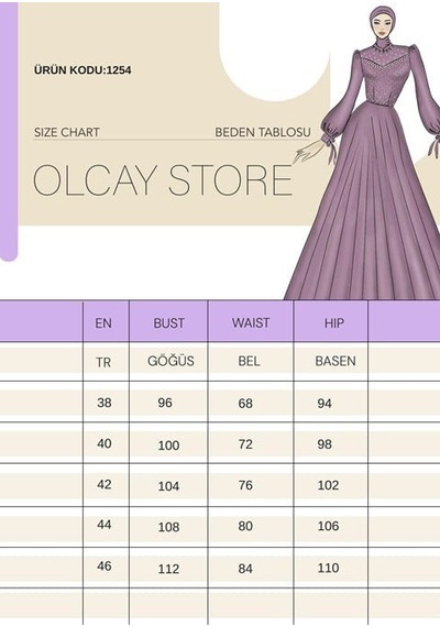 Olcay Taş Ve Volan Detaylı Yoryo İpek Tesettür Abiye Elbise Taş 1254