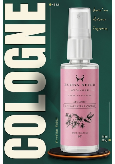 Gölyazı Kiraz Çiçeği Kolonyası, Sprey Başlıklı, 45 Ml, 80