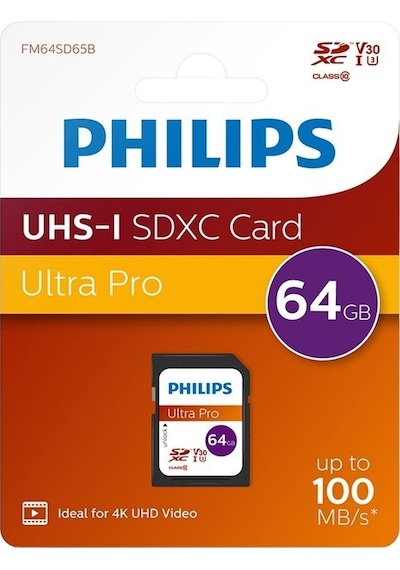 Philips 64gb Sd Kart Ultra Pro V30 Uhs-ı U3 4k Performansı