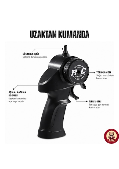 Uzaktan Kumandalı Rc Drift Arabası 15 Km Hız Yapan 4x4 Çekiş Şarjlı 3 Adet Drift Kukası Hediyeli Renk Seçenekli Ralli Spoiler Araba Kırmızı