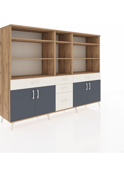 Hyperion Dolap 11 Raflı 5 Çekmeceli 4 Kapaklı 220x44x163 Çam-antr Çam-antrasit/aytaşı Hyperion Dolap 11 Raflı 5 Çekmeceli 4 Kapaklı 220x44x163 Çam-antr Çam-antrasit/aytaşı