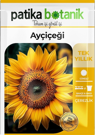Patika Botanik 75 Adet Çerezlik Ayçiçeği Tohumu