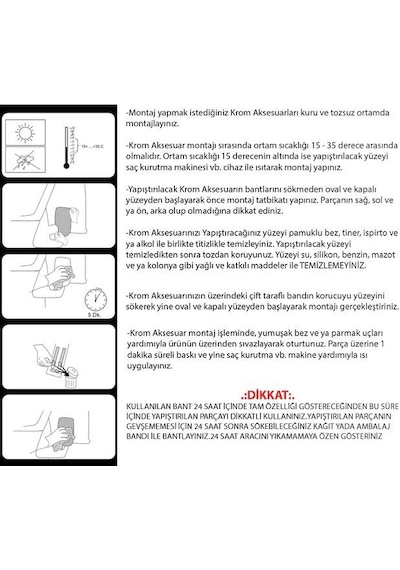 Toyota Corolla Uyumlu Krom Cam Çerçevesi Set 2013-2018 14 Parça