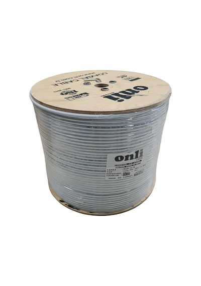 Onli Rg6U6 Beyaz Anten Kablosu 500 Metre 80 Tel