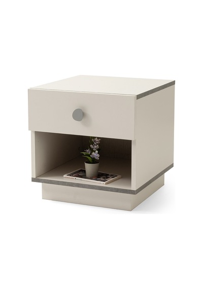 Çakıltaşı Modern Komodin 47 47 47cm Krem
