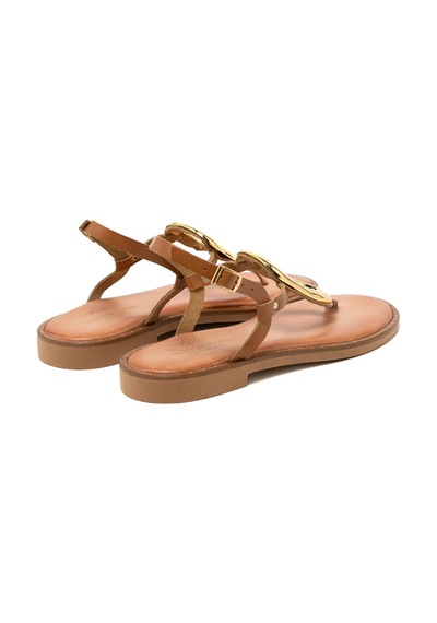 3 Nude Sandalet Kadın 22035 Myconian 2025 Greek Sandal 3 Nude