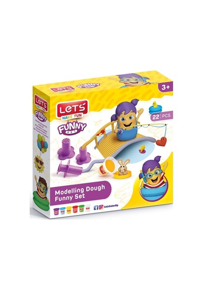 Lets Oyun Hamuru Eğlence Seti 22 Parça L9006 Çok Renkli