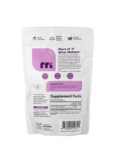 Micro Ingredients , Na.c With Nad+, 300 Softgels Usa Menşeii Orijinal Dmmedicineden