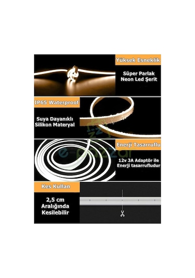 Premium Ticaret 5 Metre 16 Renk Rgb Esnek Şerit Neon Led Uzaktan Kumandalı 4 Fonksiyon Dimmable Çok Renkli Diğer