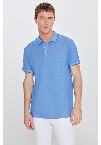 Ac&Co / Altınyıldız Classics 4A4820200047Sabm Düğmeli Polo Yaka Cepsiz Slim Fit Erkek Tişört Saks Mavisi - Beyaz Saks Mavi Ac&Co / Altınyıldız Classics 4A4820200047Sabm Düğmeli Polo Yaka Cepsiz Slim Fit Erkek Tişört Saks Mavisi - Beyaz Saks Mavi
