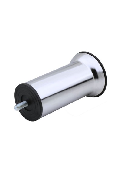 Metal Ayak Vidalı Pasolu Mobilya Yatak Koltuk Baza Ayağı Metal 4 Adet 10cm 8mm Vidalı Krom