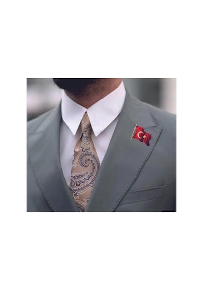 Asyabayrak, Türk Bayraklı Rozet, Türkbayraklırozet2 Tek Renk
