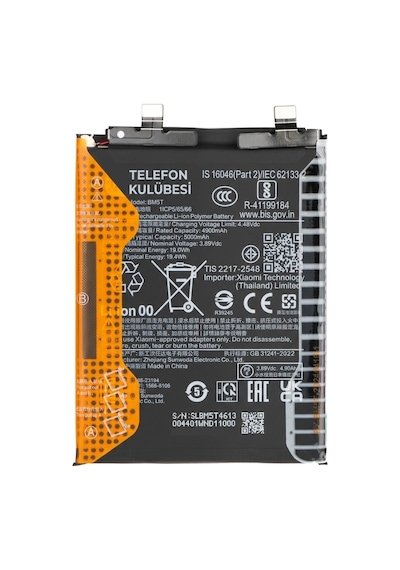 Xiaomi Redmi Note 13 Pro 4g Uyumlu Batarya Pil Bm5t