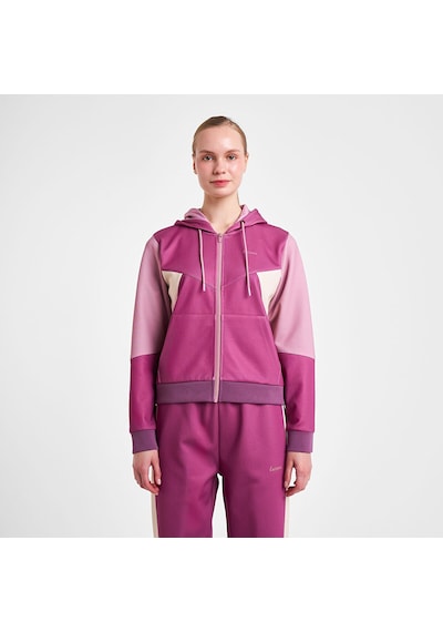 Lescon 25n-2131 Kadın Fermuarlı Kapüşonlu Sweatshirt Violet