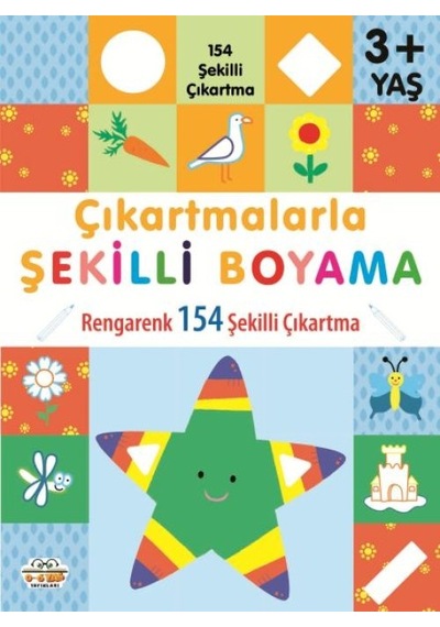 Çıkartmalarla Şekilli Boyama 3 Yaş Üstü - Zmff-614363
