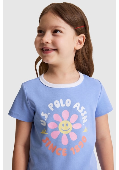 U.S. Polo Assn. Kız Çocuk Lila Tişört 50325635-vr245 Lavanta