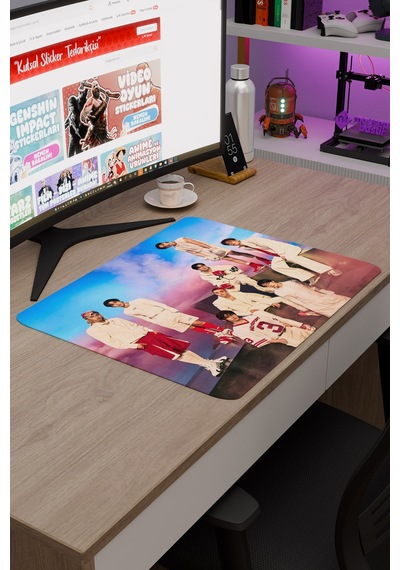 Stray Kids V3 48x40 Xl Gaming Kauçuk Kaymaz Taban Mouse Pad Fare Altlığı