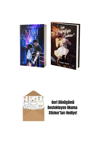 Mavi Gece + Bir Papatya Şarkısı 2 Ciltli + Okuma Sticker'ları