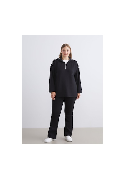 LC Waikiki Alıta Cıty Farkıyla Lcw Grace Siyah Dik Yaka Oversize Kadın Sweatshirt Siyah - 924122787 Siyah LC Waikiki Alıta Cıty Farkıyla Lcw Grace Siyah Dik Yaka Oversize Kadın Sweatshirt Siyah - 924122787 Siyah