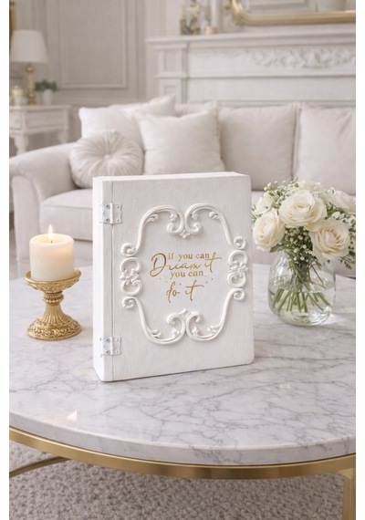 Dekorasyon Ürünleri Kitap Kutu Bohem Stil Bej - 722786894