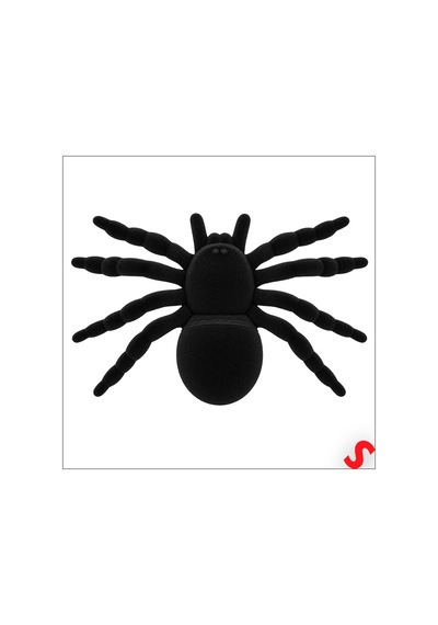 Halloween - Örümcek - Flok - 15 Cm Siyah 0-99