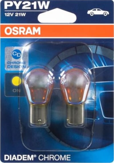Osram Py21W 12V 21W Krom Sinyal Ampulü Diadem Chrome 2'Li Takım