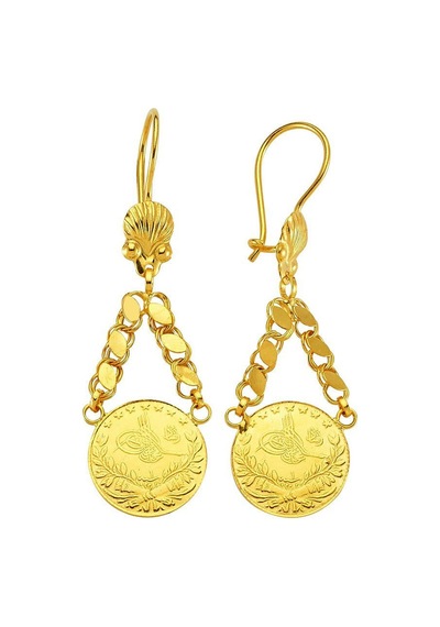 Reşat Küpe Sallantılı 6.00 Gram 22 Ayar Altın