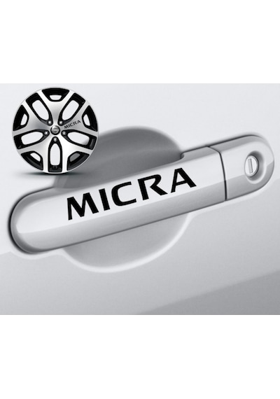 Nissan Micra Kapı Kolu Sport Sticker Yapıştırma 8 Ad