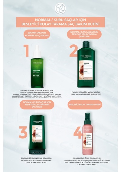 Yves Rocher Besleyici Kolay Tarama Şampuanı - Normal Saçlar / Douceur- Sls&sles İçermez & Tuzsuz & Vegan -300ml