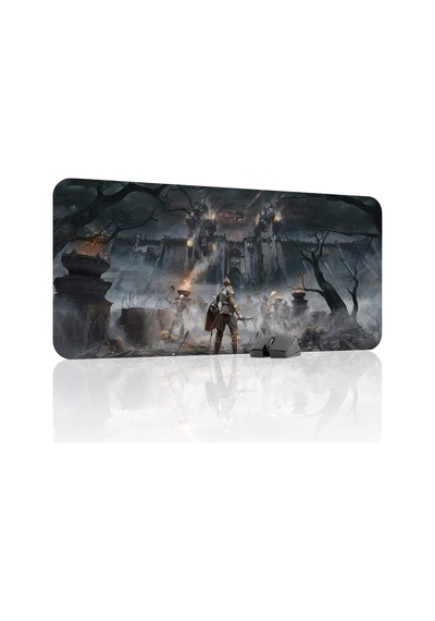 Demon's Souls Kaymaz Dikişli Kauçuk Oyuncu Mousepad V1 - 90x40 Xxl Gaming Mouse Pad Fare Altlığı
