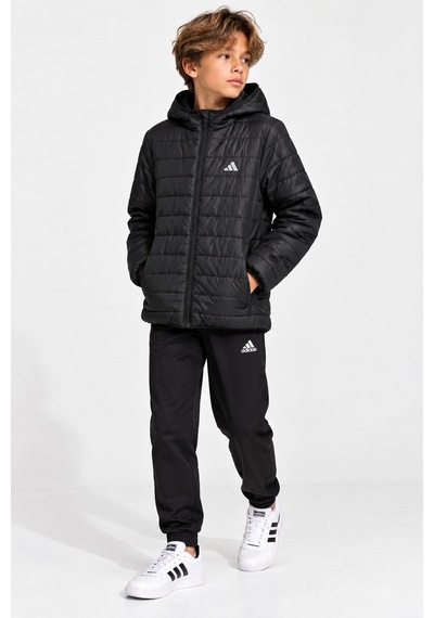 Adidas Essentials Light Padded Black Kids Jacket Çocuk Hafif Dolgulu Ceket Mont Siyah
