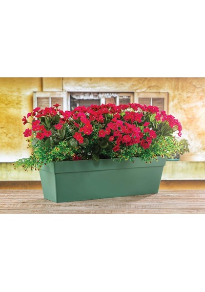 Ayrex Yb02 Yalı Balkon Saksı Drenaj Aparatlı 51,5cm, 10,8 Litre Kirli Beyaz Genel