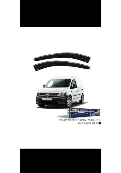 Niken Vw Caddy 2020- Kromlu Cam Rüzgarlığı 2li