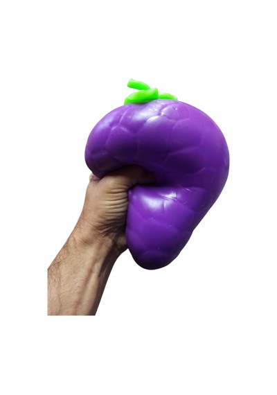Üzüm Squishy Dev Boy Stres Oyuncağı 18 Cm Yumuşak Sıkmalı Yavaş Yükselen Sukuşi