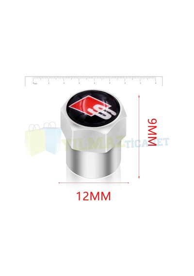Audi S Line Logo Sibop Kapağı 1 Takım 4 Adet Plastik