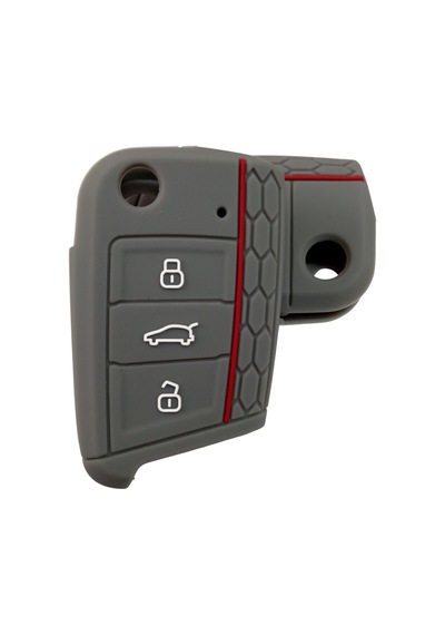 Polo 6 Golf 7 Seat Skoda Octavia A7 Uyumlu Mqb Silikon Anahtar Kumanda Kılıfı Gri
